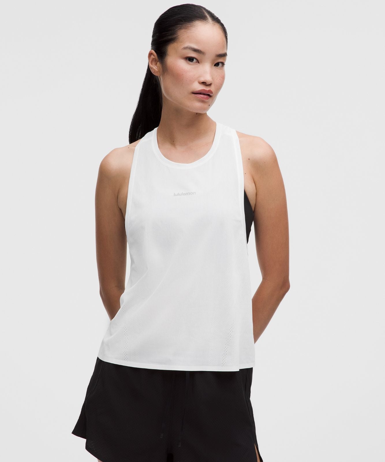 Women's Fast and Free Singlet White