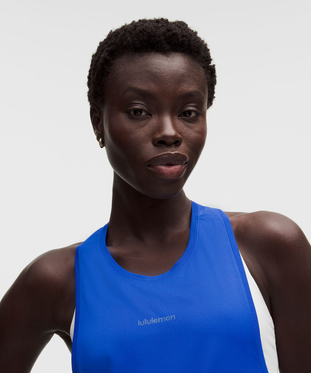 Women's Fast and Free Singlet Beach Ball Blue