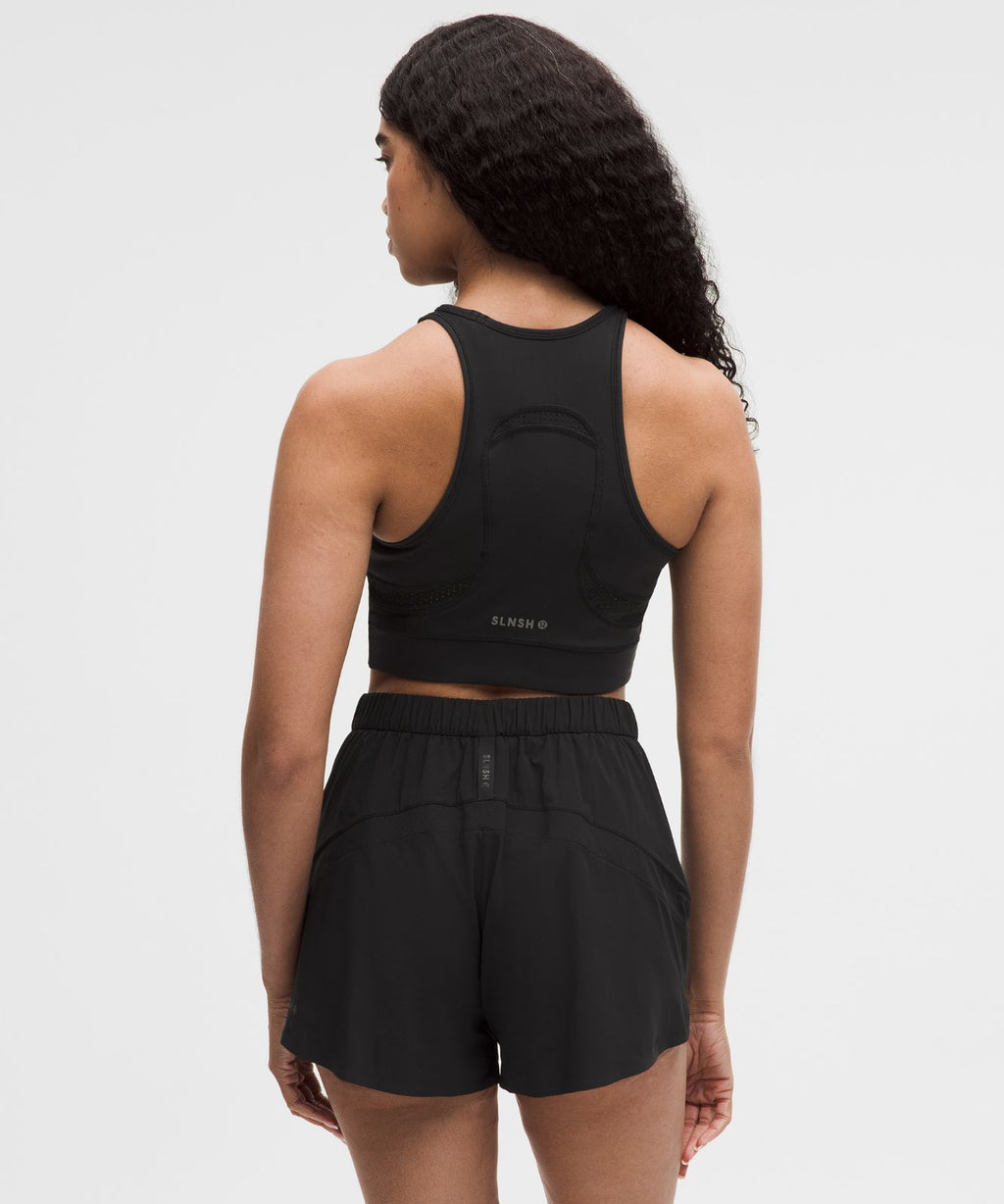 Mesh Cutout Tank Top *SLNSH Collection Black
