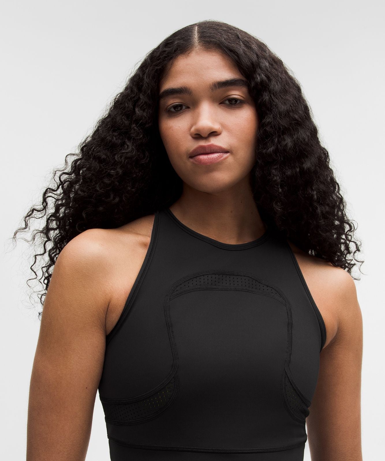 Mesh Cutout Tank Top *SLNSH Collection Black