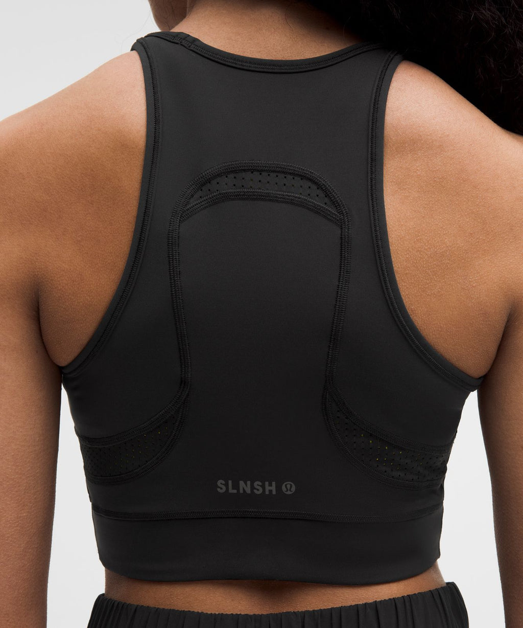Mesh Cutout Tank Top *SLNSH Collection Black