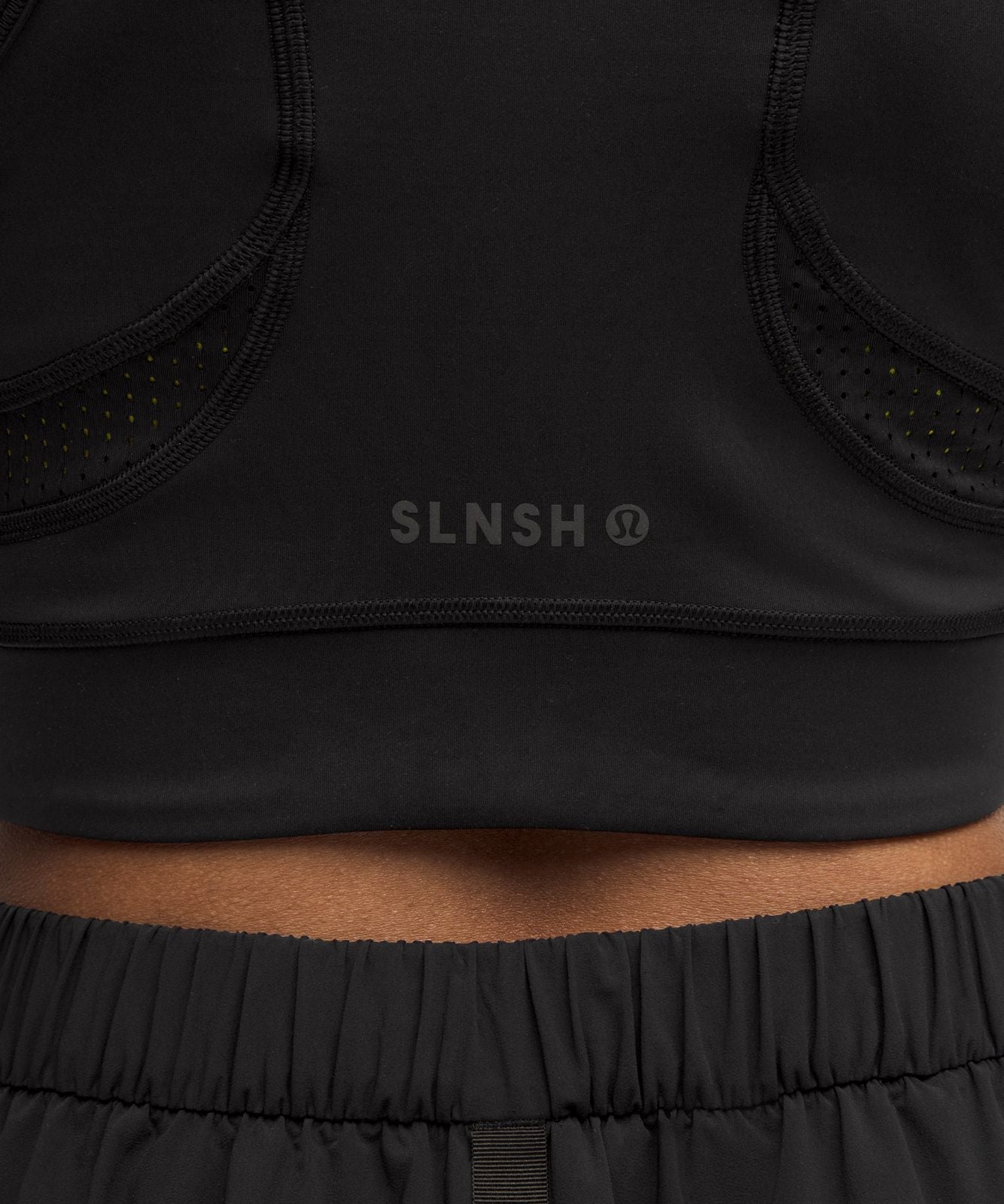 Mesh Cutout Tank Top *SLNSH Collection Black