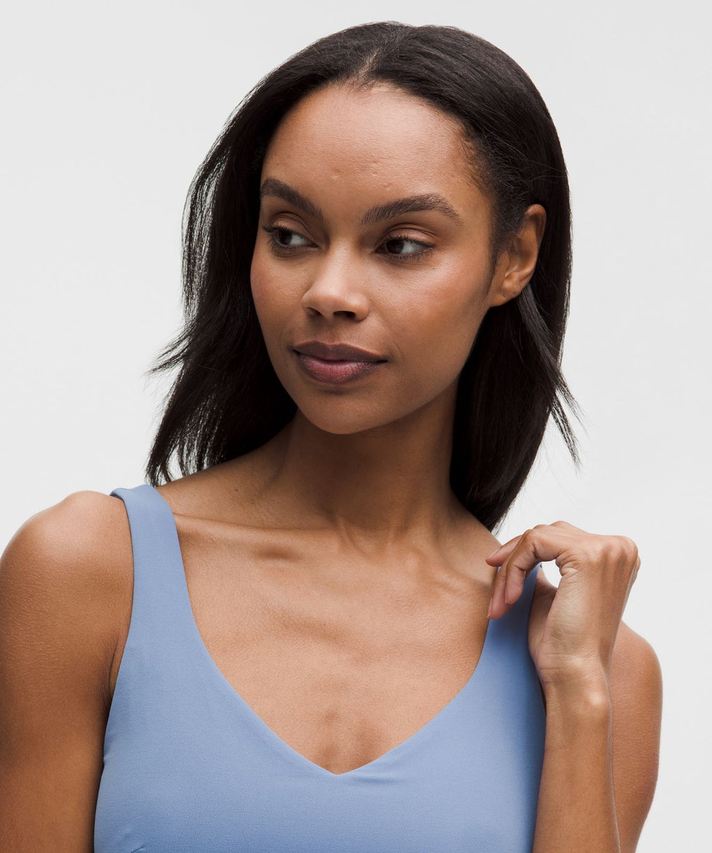 lululemon Align™ Dress *Updated Sleek Liner Prep Blue