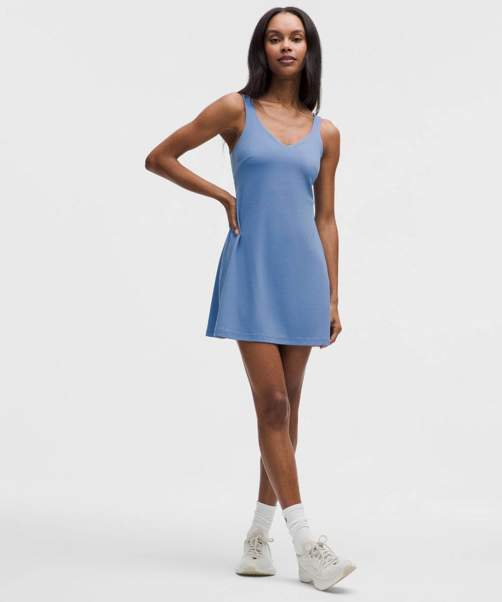 lululemon Align™ Dress *Updated Sleek Liner Prep Blue