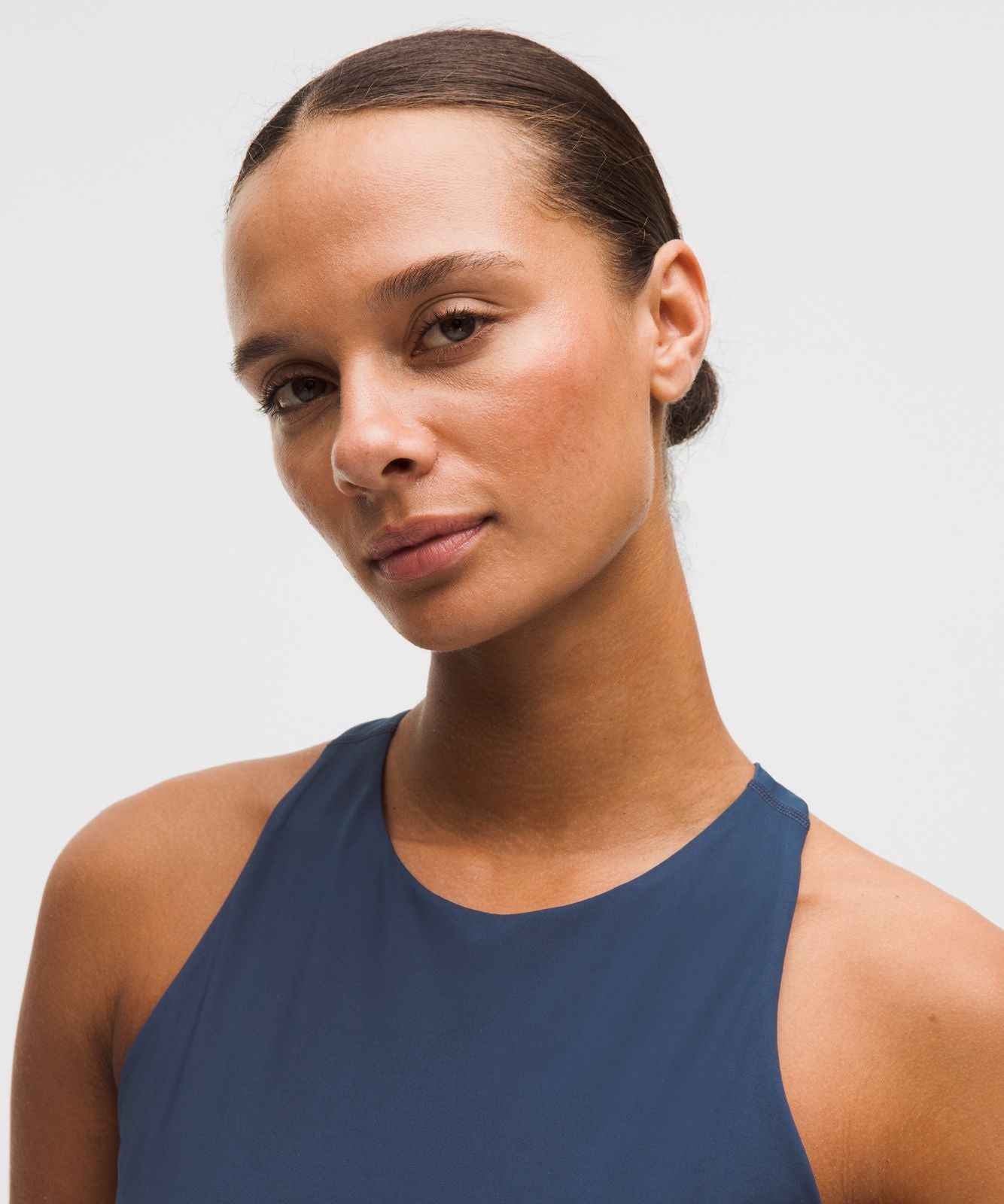 Racerback High-Neck Tennis Tank Top *B/C Cup Club Blue
