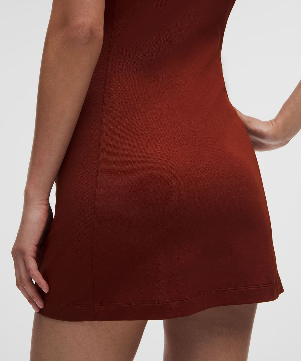 Sleeveless Golf Polo Dress Cranberry Charm/True Navy