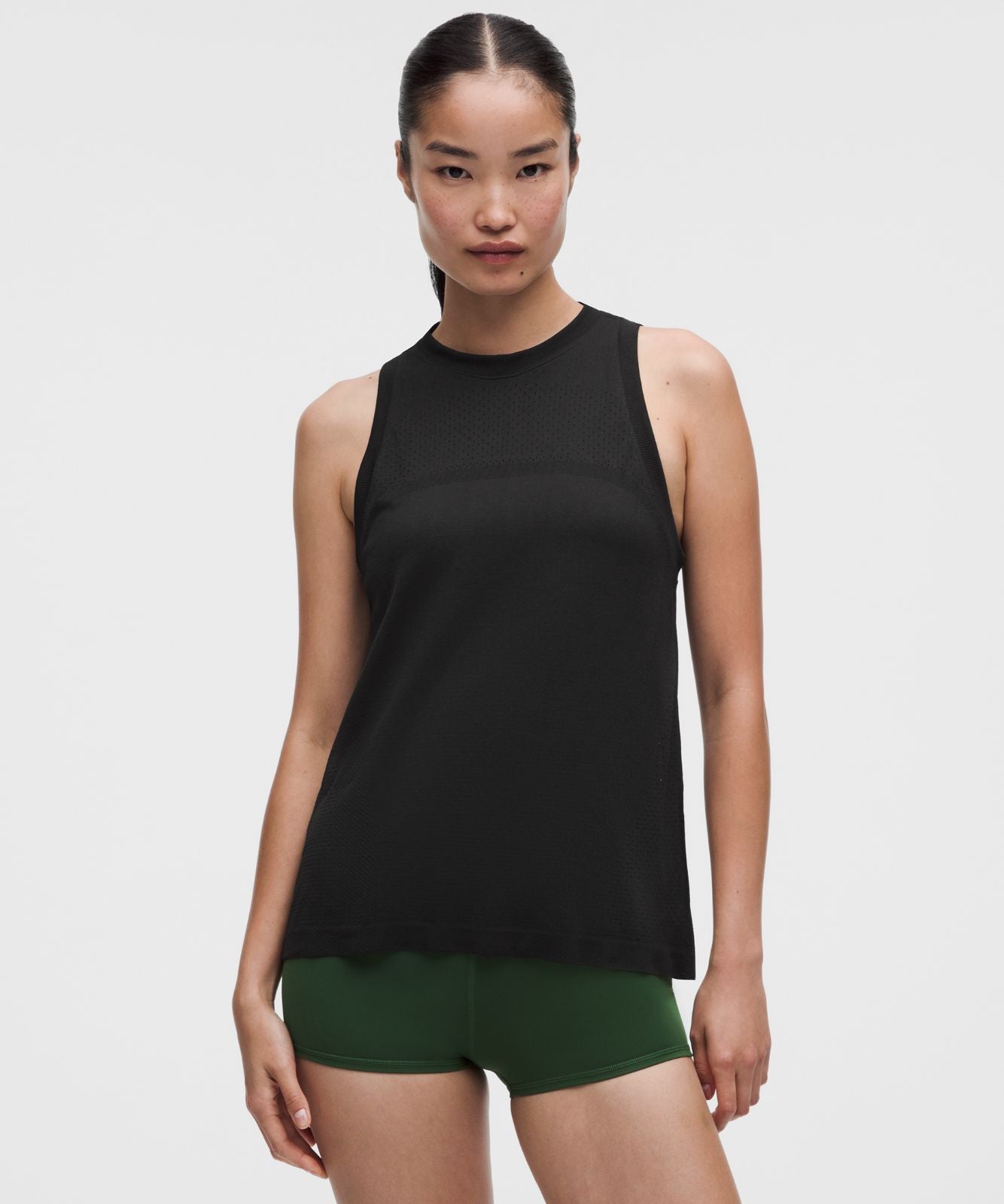 Swiftly Relaxed Tank Top Hip Length *Logo Black