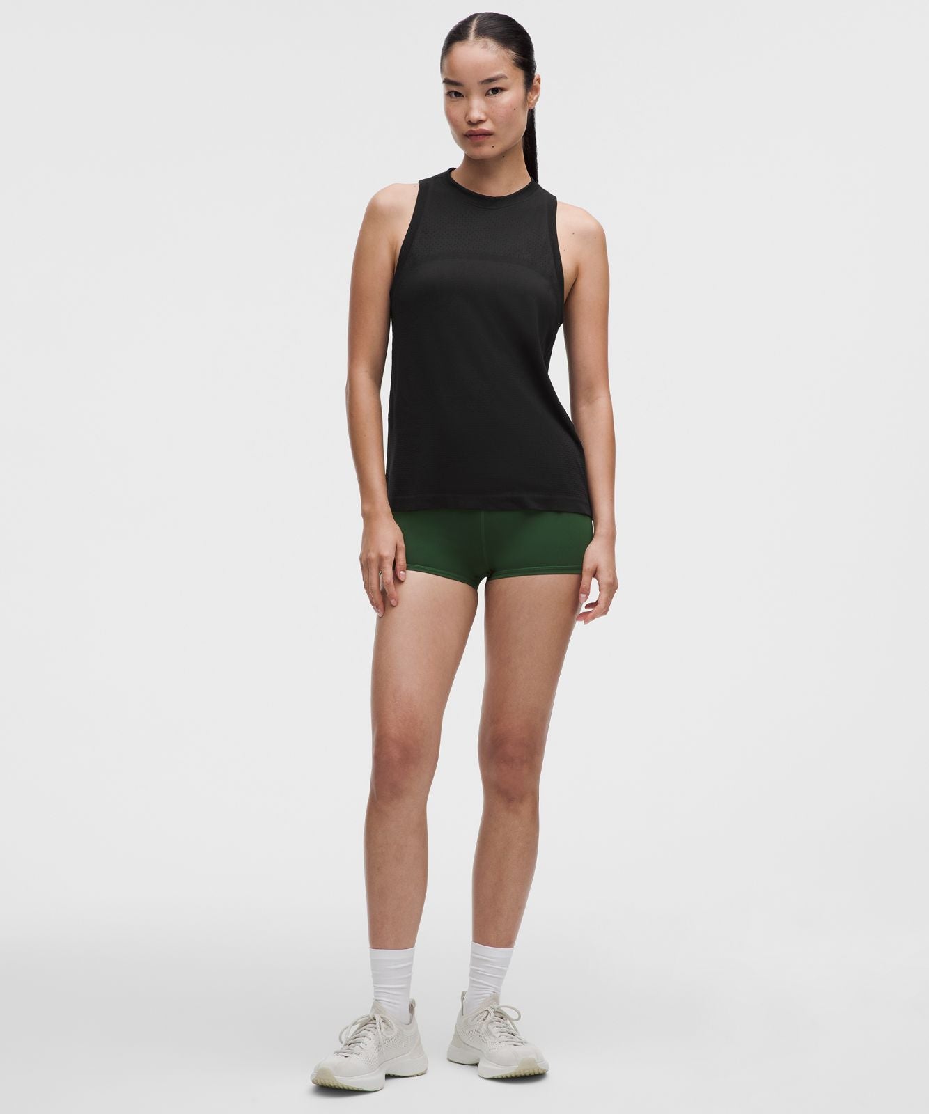 Swiftly Relaxed Tank Top Hip Length *Logo Black