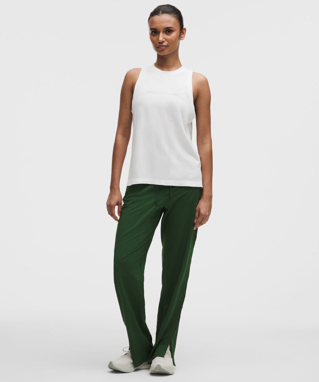 Swiftly Relaxed Tank Top Hip Length *Logo White