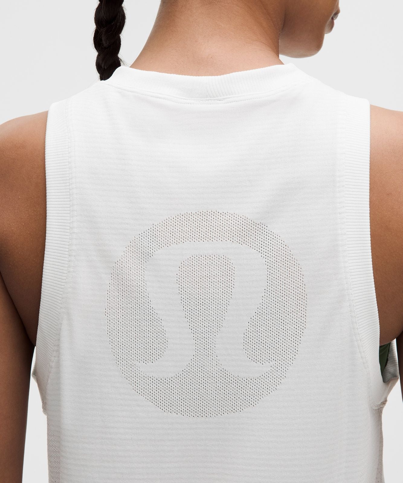 Swiftly Relaxed Tank Top Hip Length *Logo White