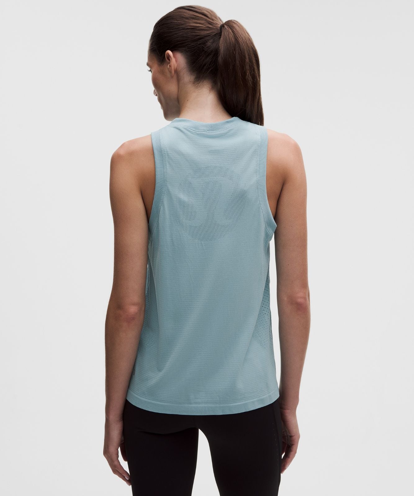 Swiftly Relaxed Tank Top Hip Length *Logo Seafoam