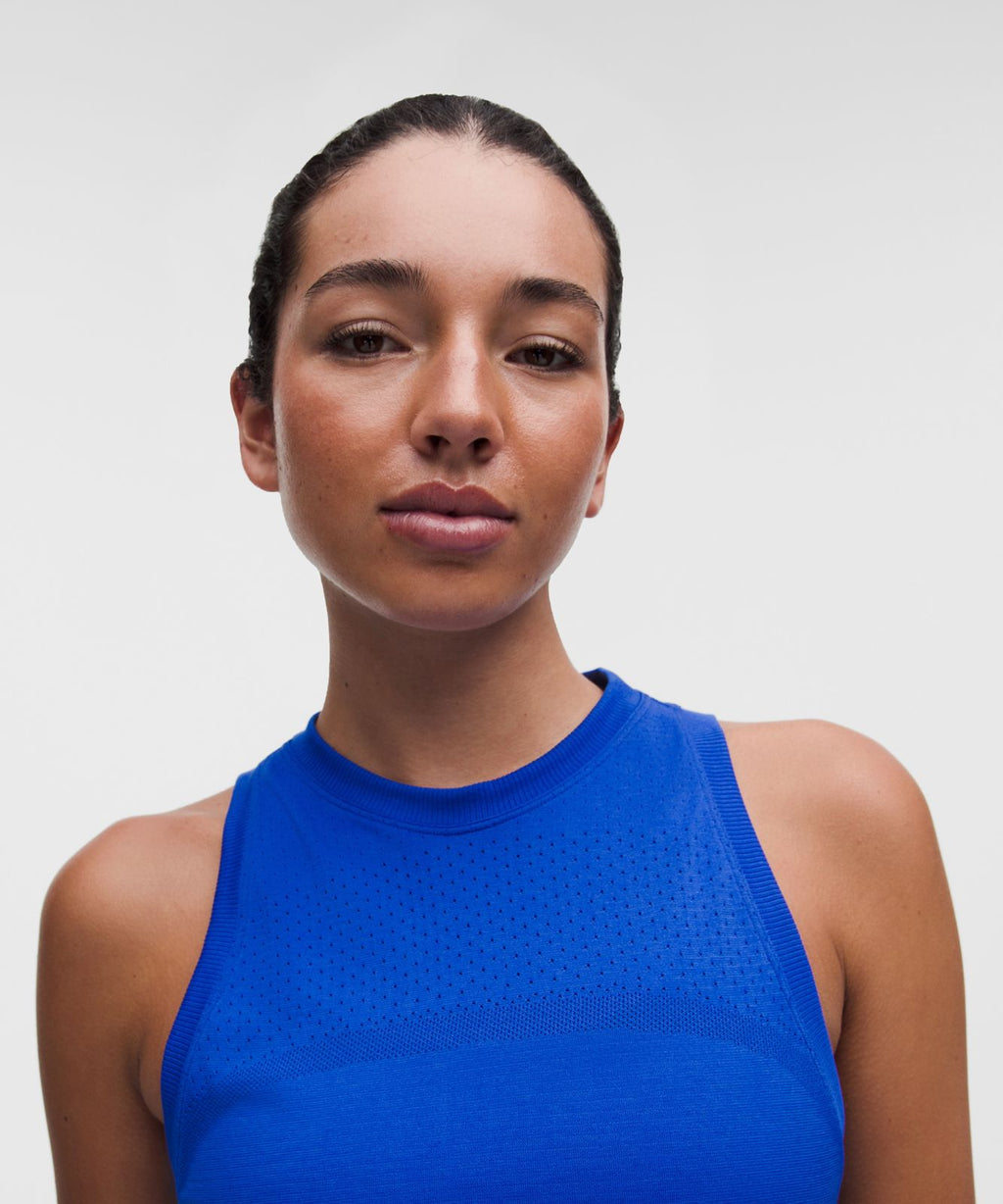 Swiftly Relaxed Tank Top Hip Length *Logo Beach Ball Blue