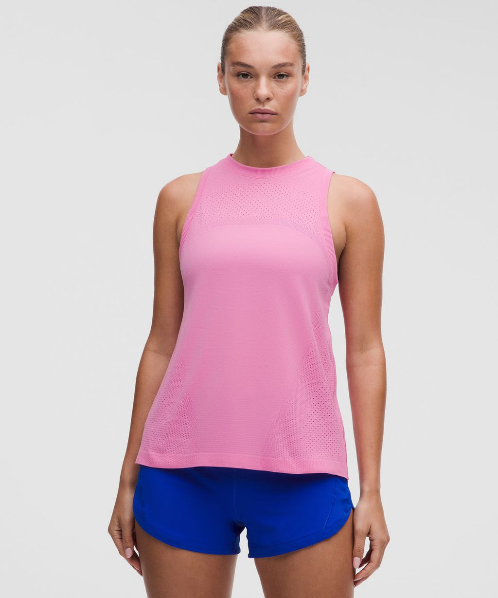 Swiftly Relaxed Tank Top Hip Length *Logo Sweet Sorbet