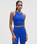 Swift Speed Cropped Tank Top *B/C Cup Beach Ball Blue