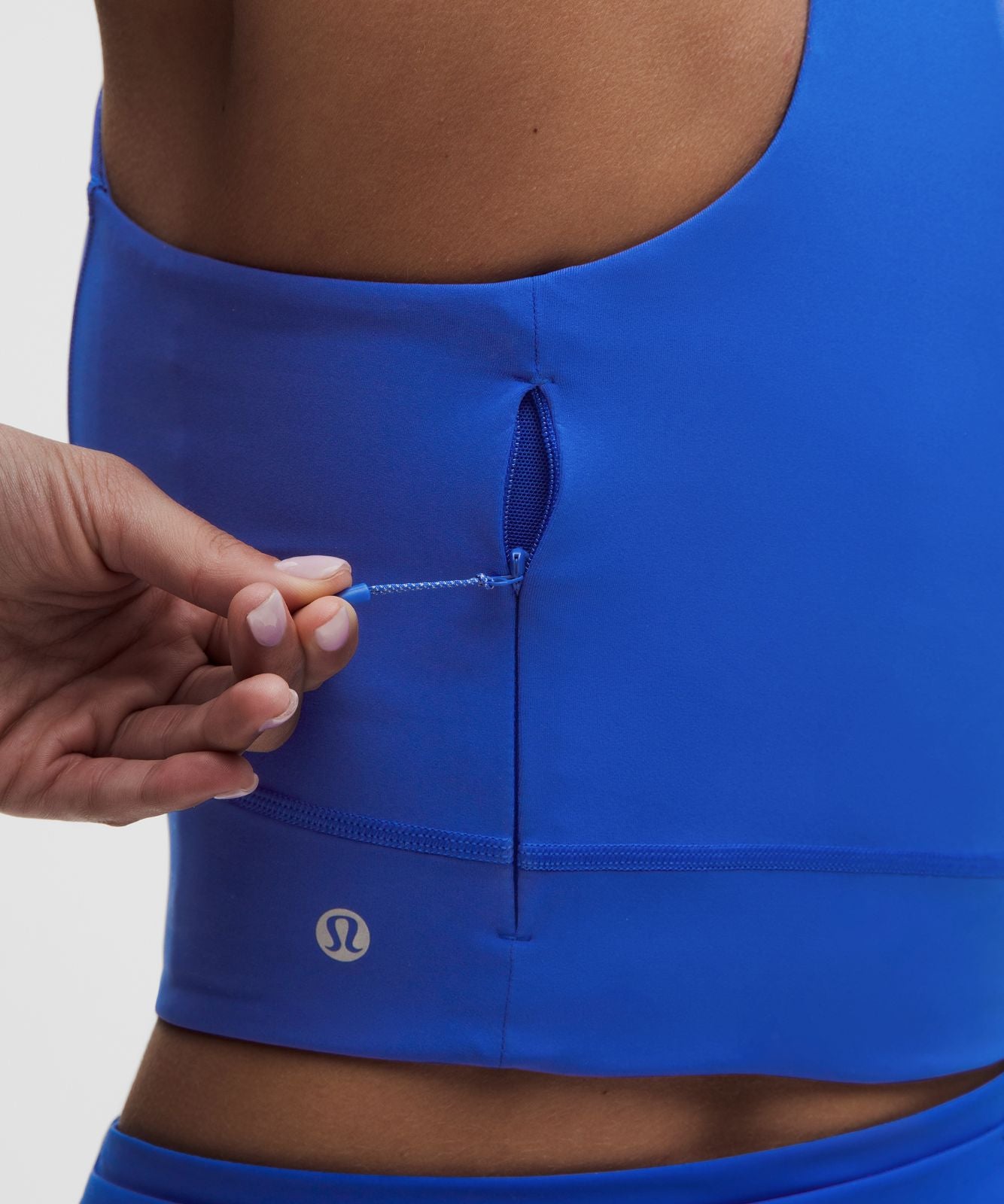 Swift Speed Cropped Tank Top *B/C Cup Beach Ball Blue