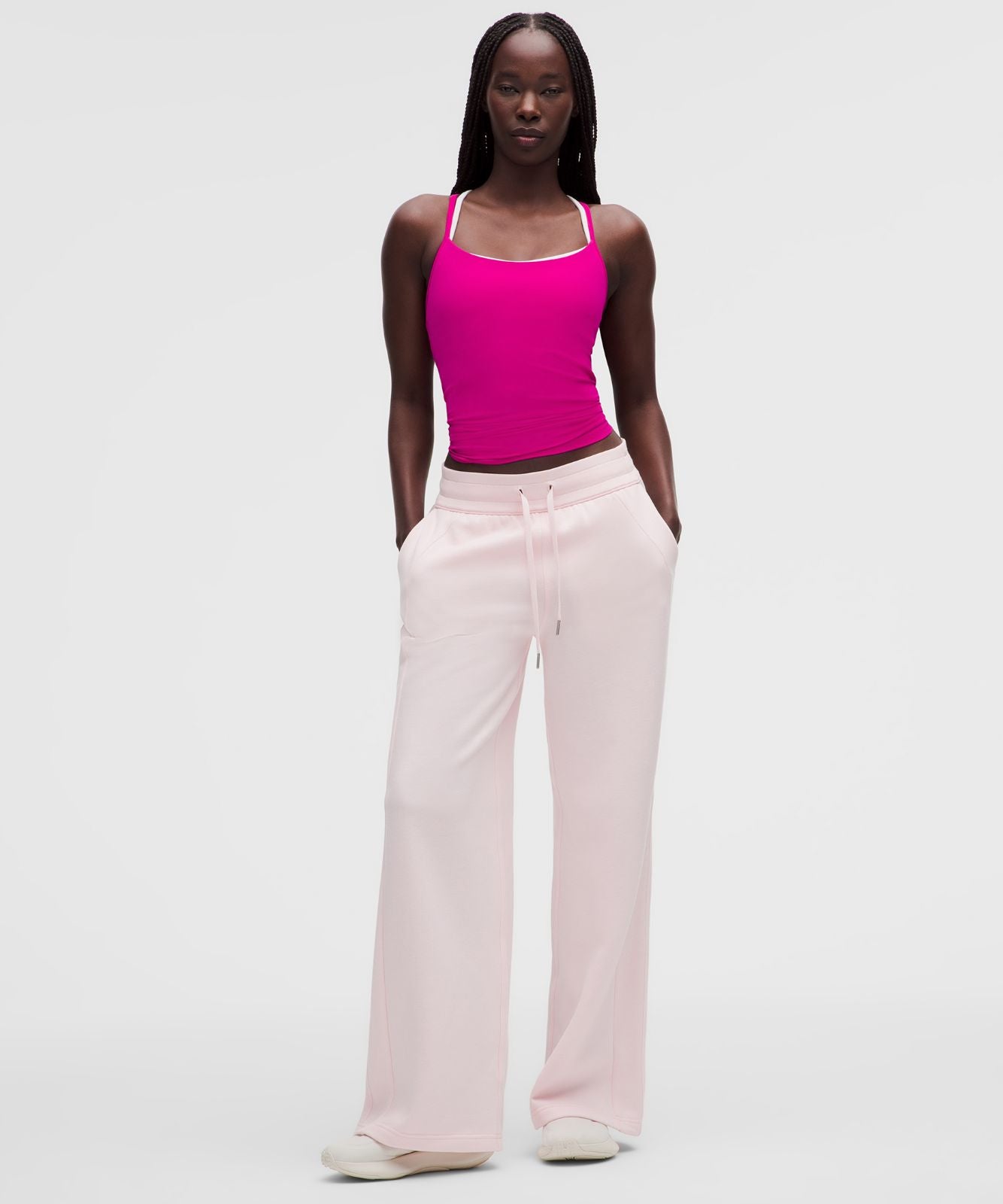Flow Y Tank Top *Light Support, B/C Cup Pink Flare