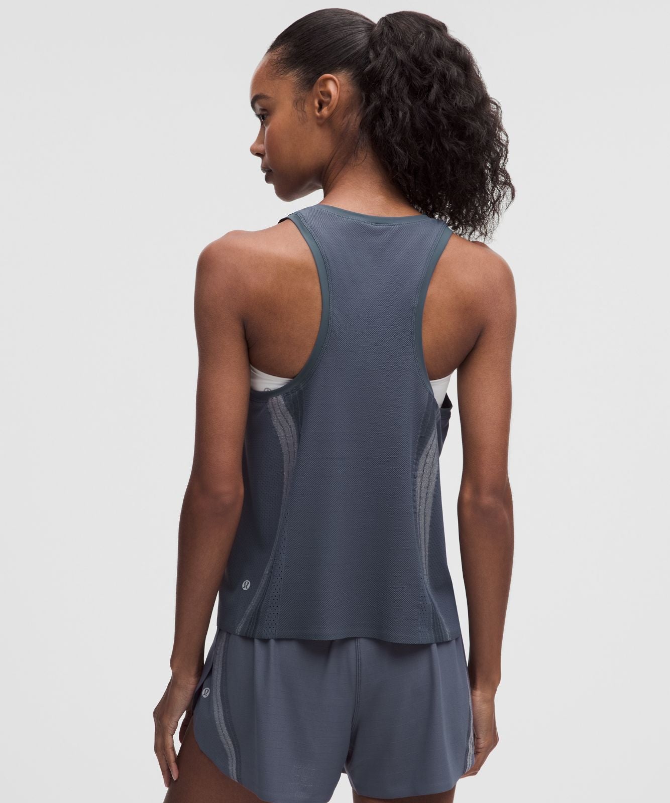 Fast and Free Airflow Running Tank Top Dusty Diamond/Light Ivory/Black