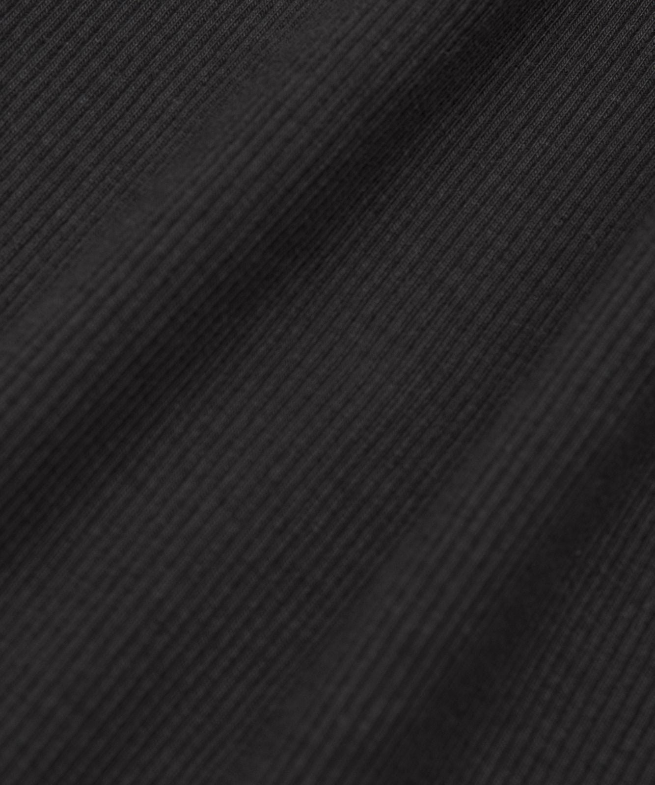 Little Ribbed Scoop-Neck Tank Top Black