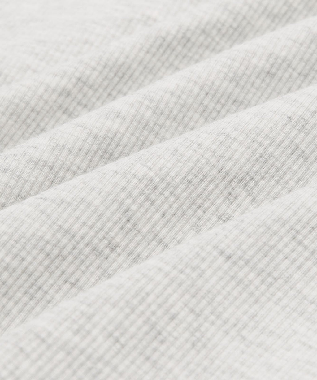 Little Ribbed Scoop-Neck Tank Top Heathered Core Ultra Light Grey