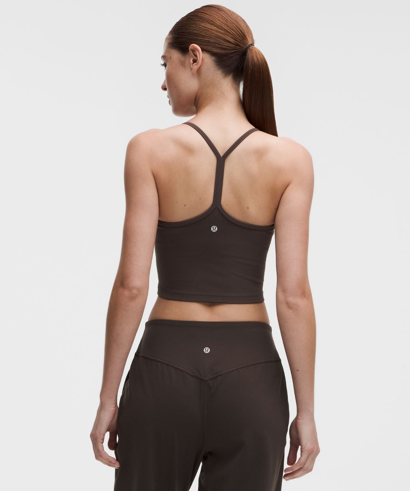 Flow Y Cropped Tank Top *Light Support, B/C Cup Mahogany Muse