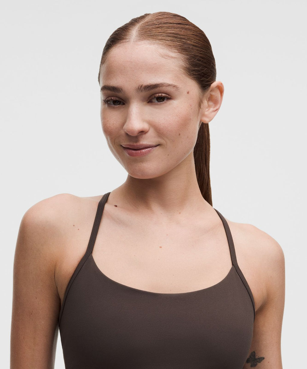Flow Y Cropped Tank Top *Light Support, B/C Cup Mahogany Muse
