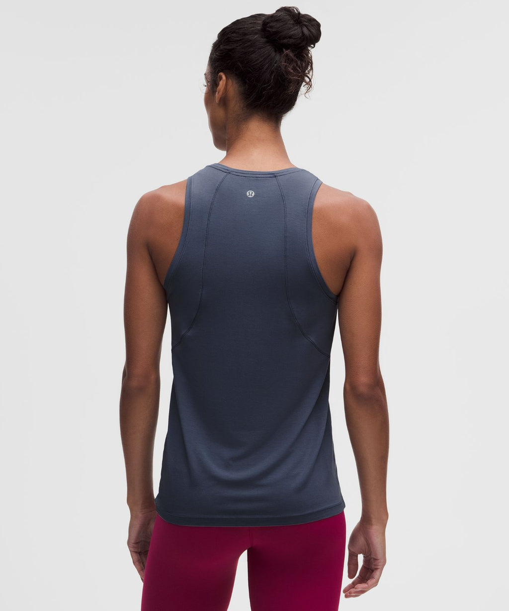 SilkyAppeal Hip-Length Tank Top Dusty Diamond