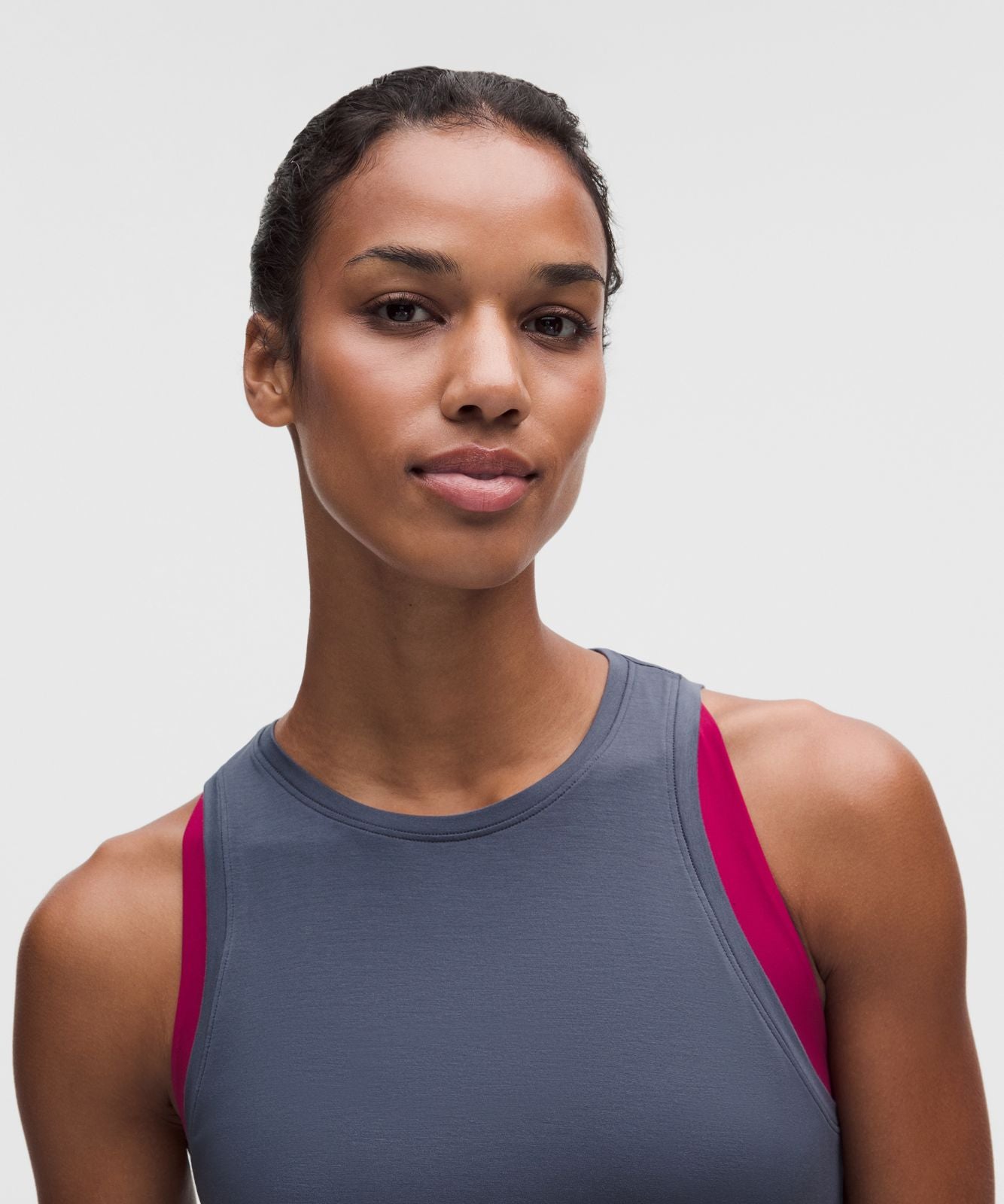 SilkyAppeal Hip-Length Tank Top Dusty Diamond