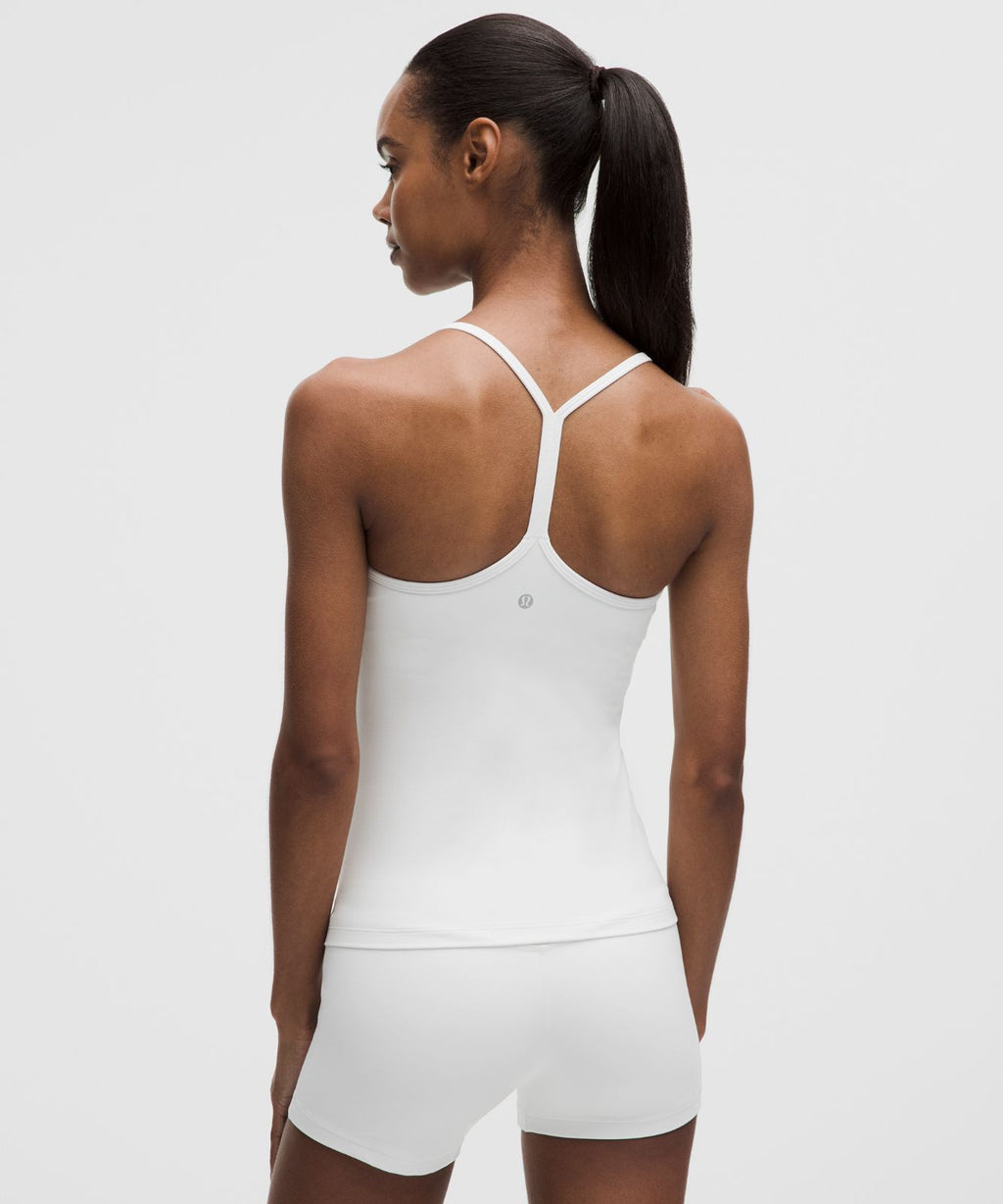 Flow Y Tank Top *Light Support, B/C Cup White