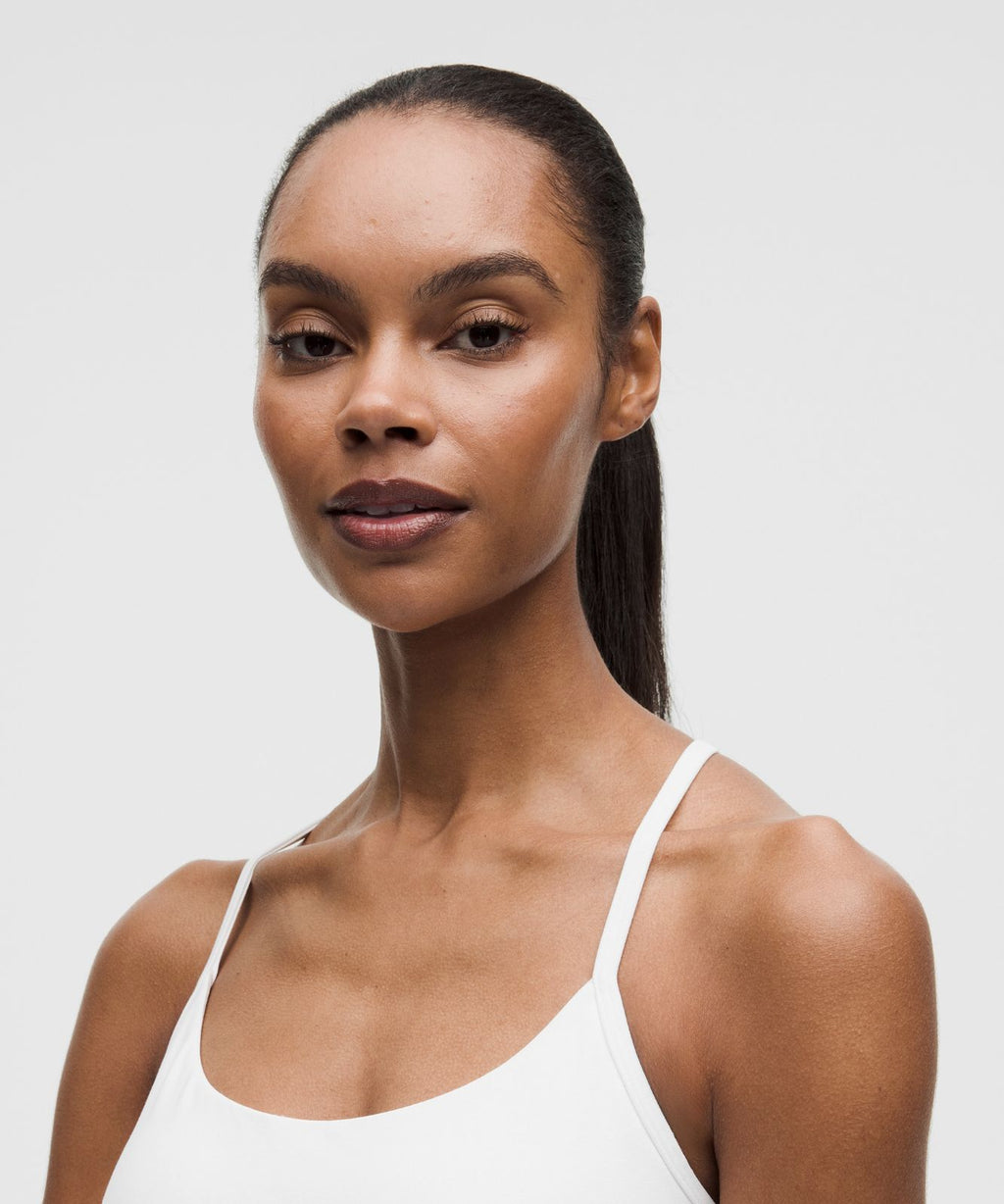 Flow Y Tank Top *Light Support, B/C Cup White