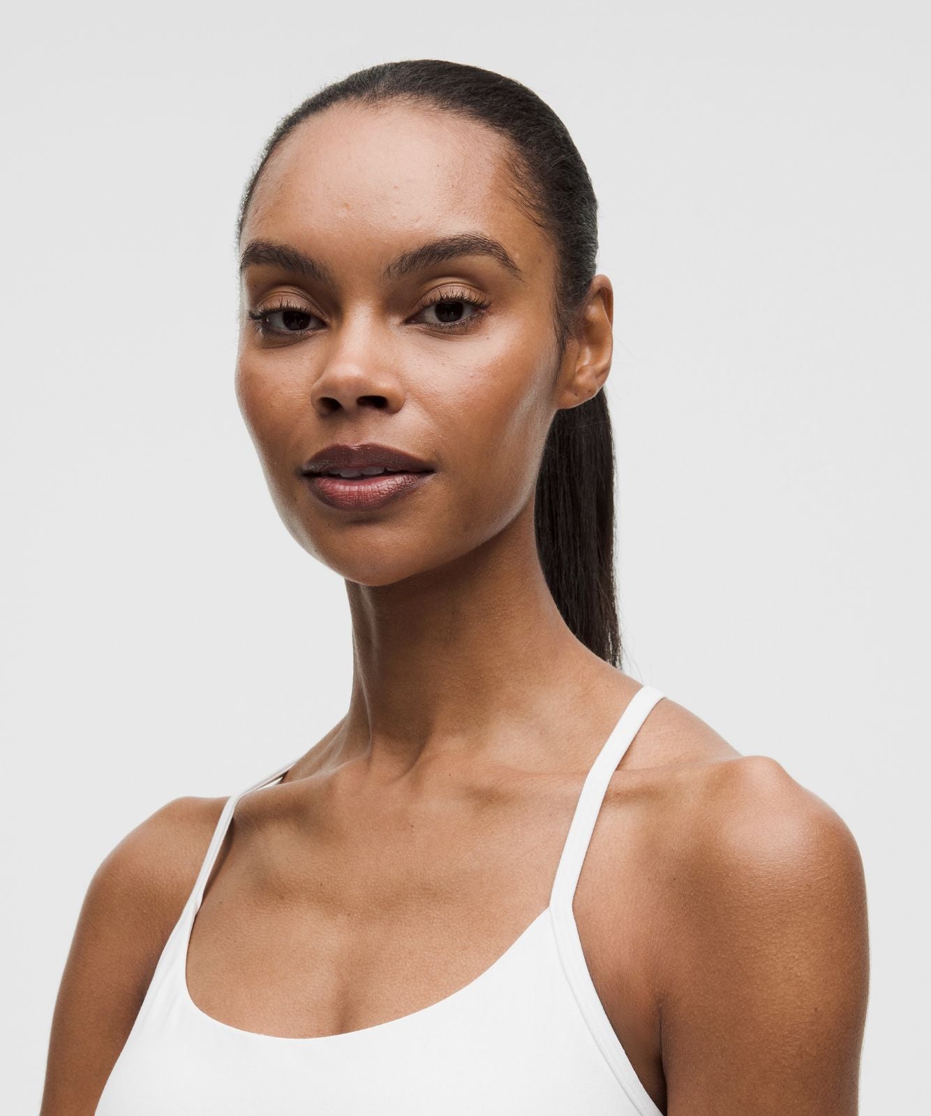 Flow Y Tank Top *Light Support, B/C Cup White
