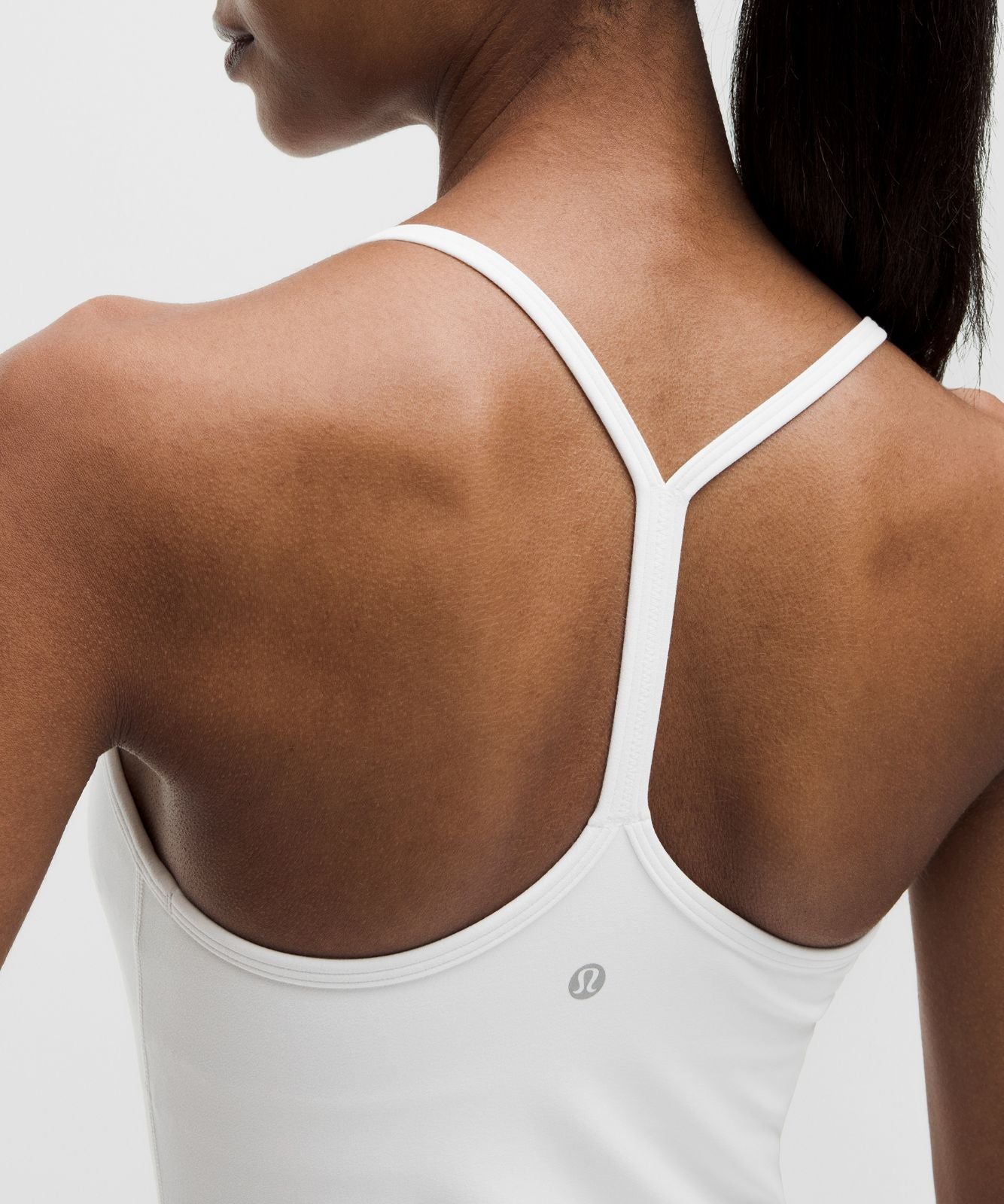 Flow Y Tank Top *Light Support, B/C Cup White