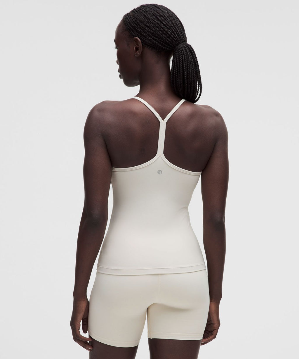 Flow Y Tank Top *Light Support, B/C Cup Light Ivory