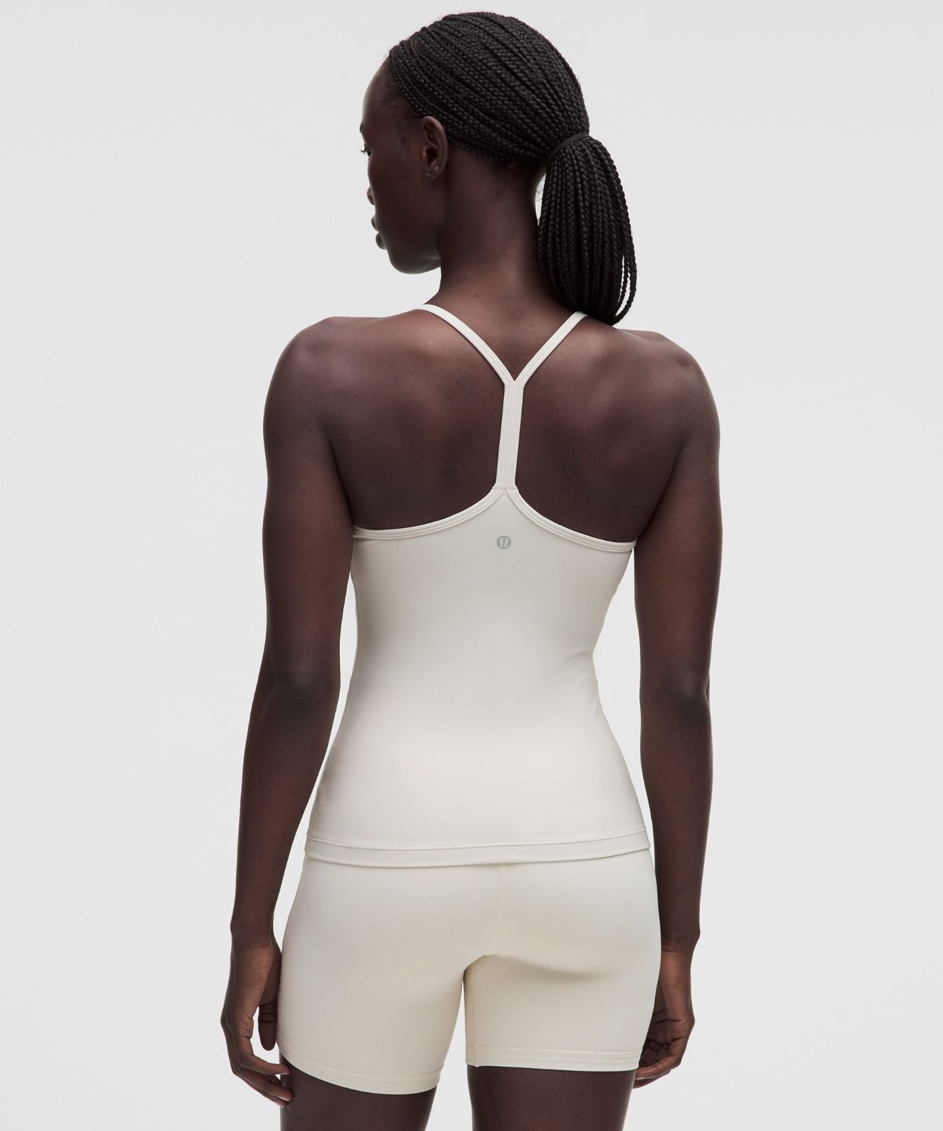 Flow Y Tank Top *Light Support, B/C Cup Light Ivory