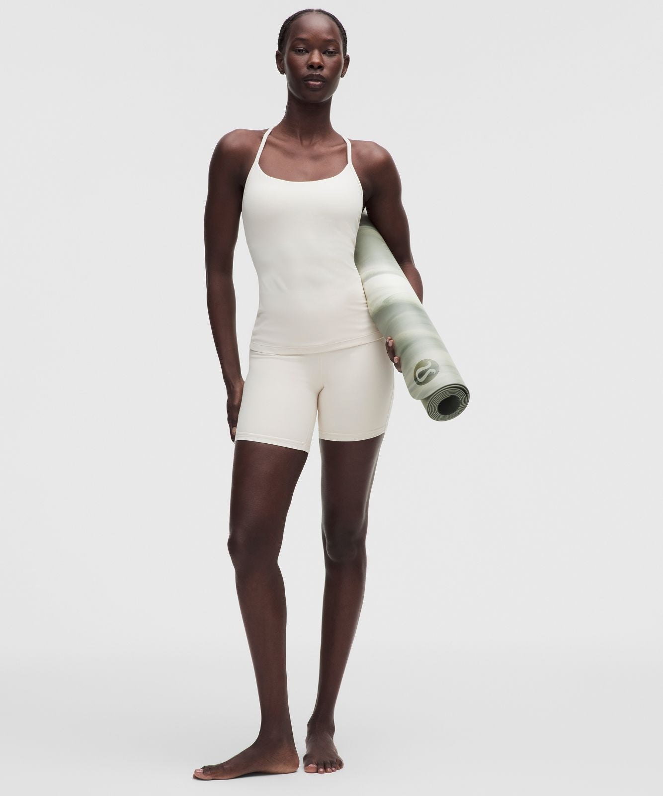 Flow Y Tank Top *Light Support, B/C Cup Light Ivory