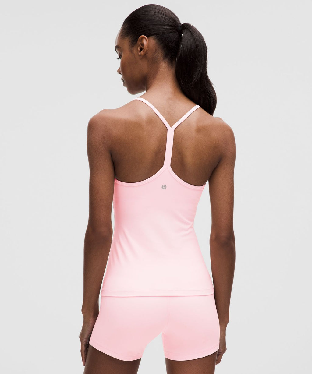 Flow Y Tank Top *Light Support, B/C Cup Pink Pearl