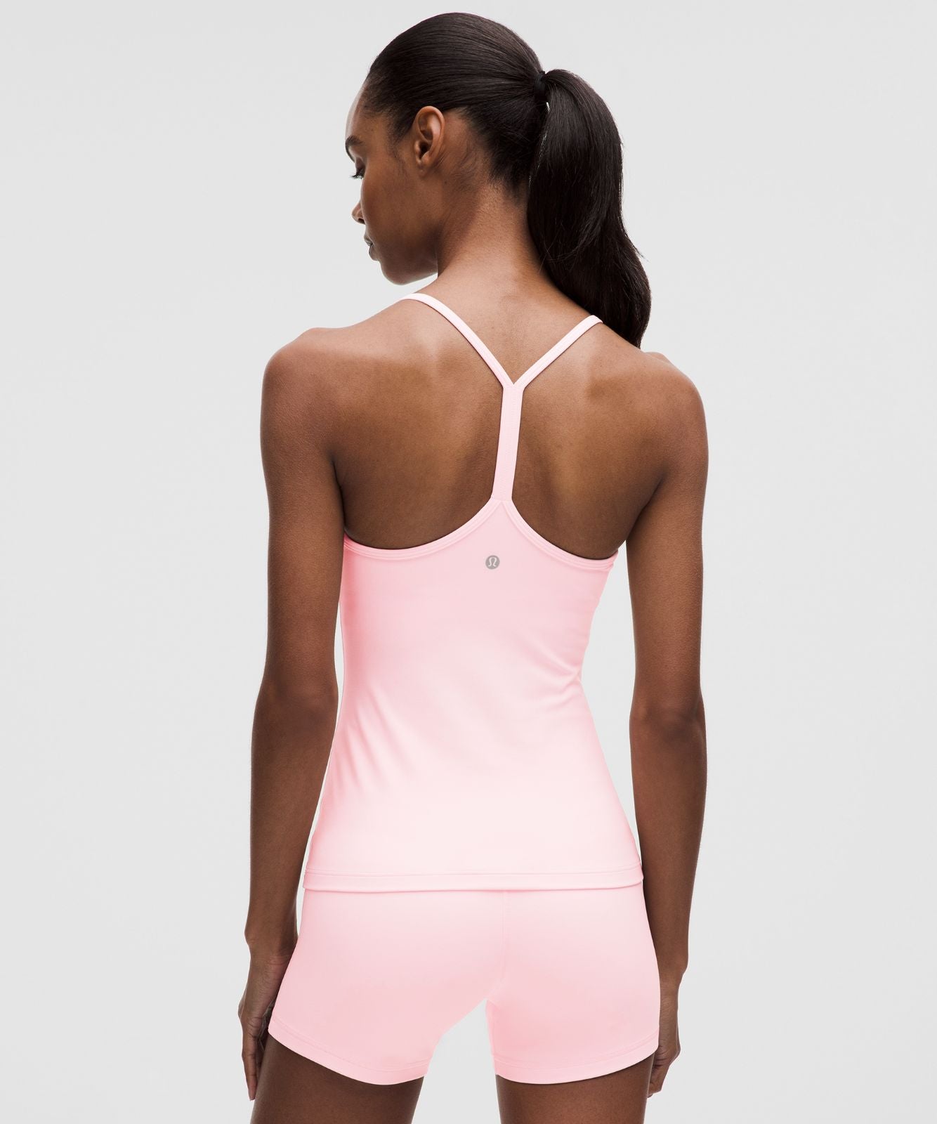 Flow Y Tank Top *Light Support, B/C Cup Pink Pearl