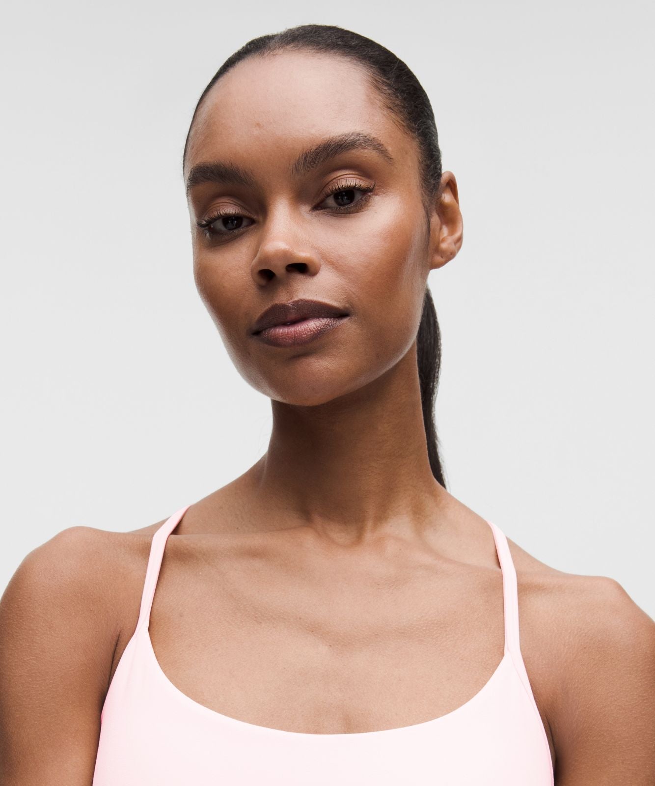 Flow Y Tank Top *Light Support, B/C Cup Pink Pearl