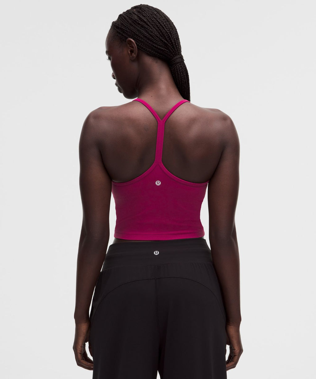 Flow Y Cropped Tank Top *Light Support, B/C Cup Raspberry Rave