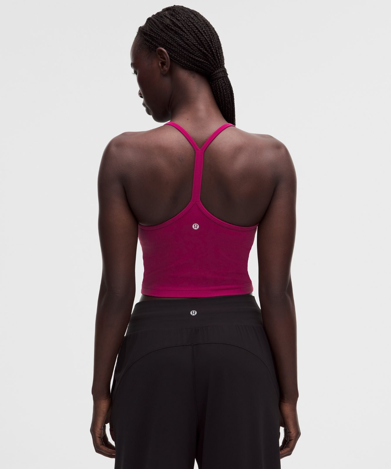 Flow Y Cropped Tank Top *Light Support, B/C Cup Raspberry Rave