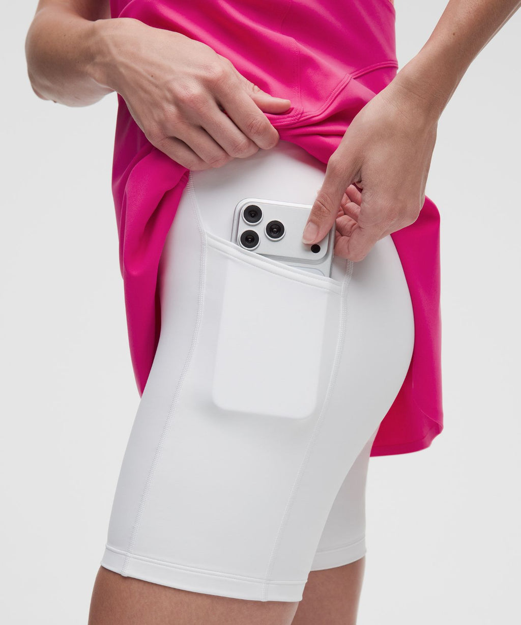 Layered Racerback Tennis Dress Flamingo Fun Tone/White