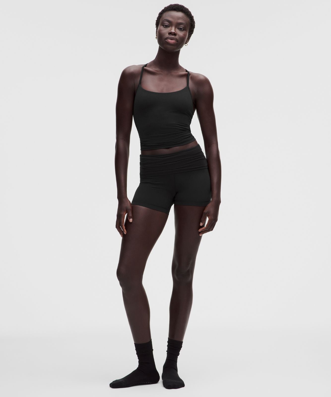 Flow Y Tank Top *Light Support, B/C Cup Black