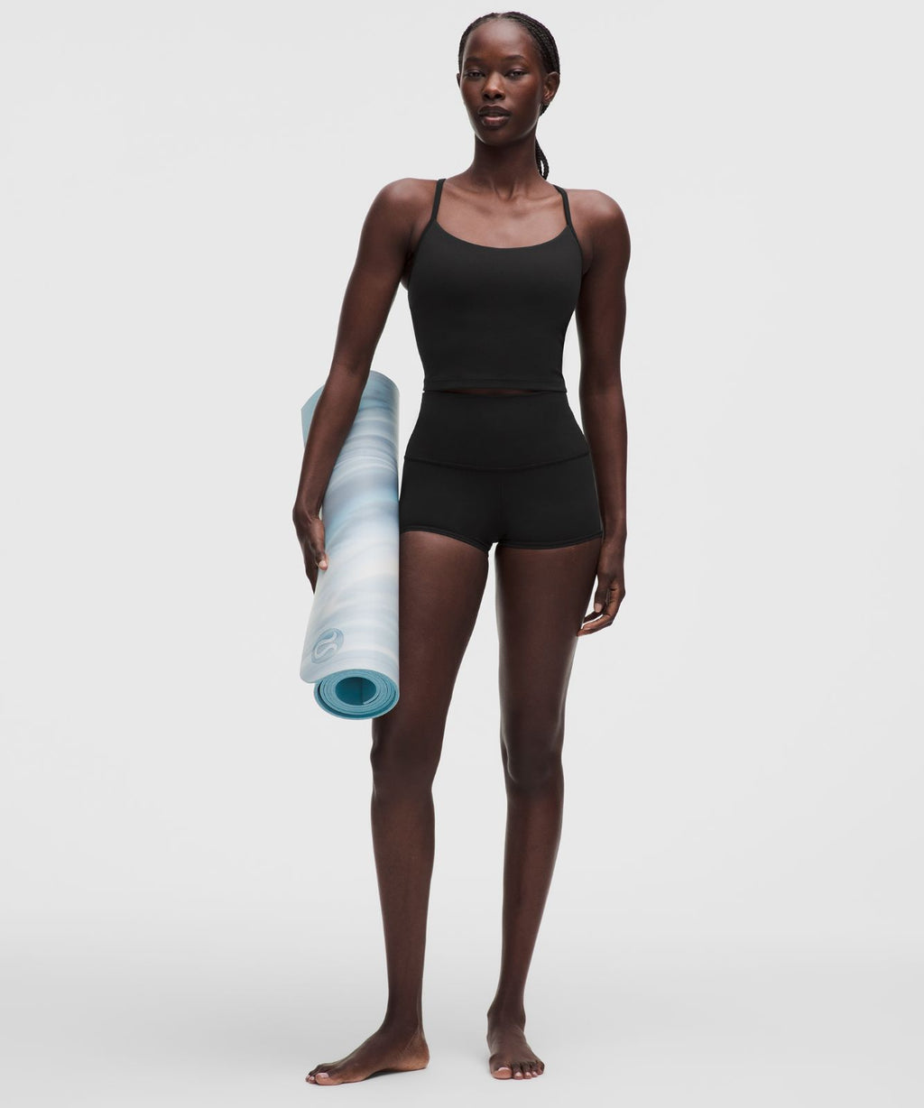 Flow Y Cropped Tank Top *Light Support, B/C Cup Black