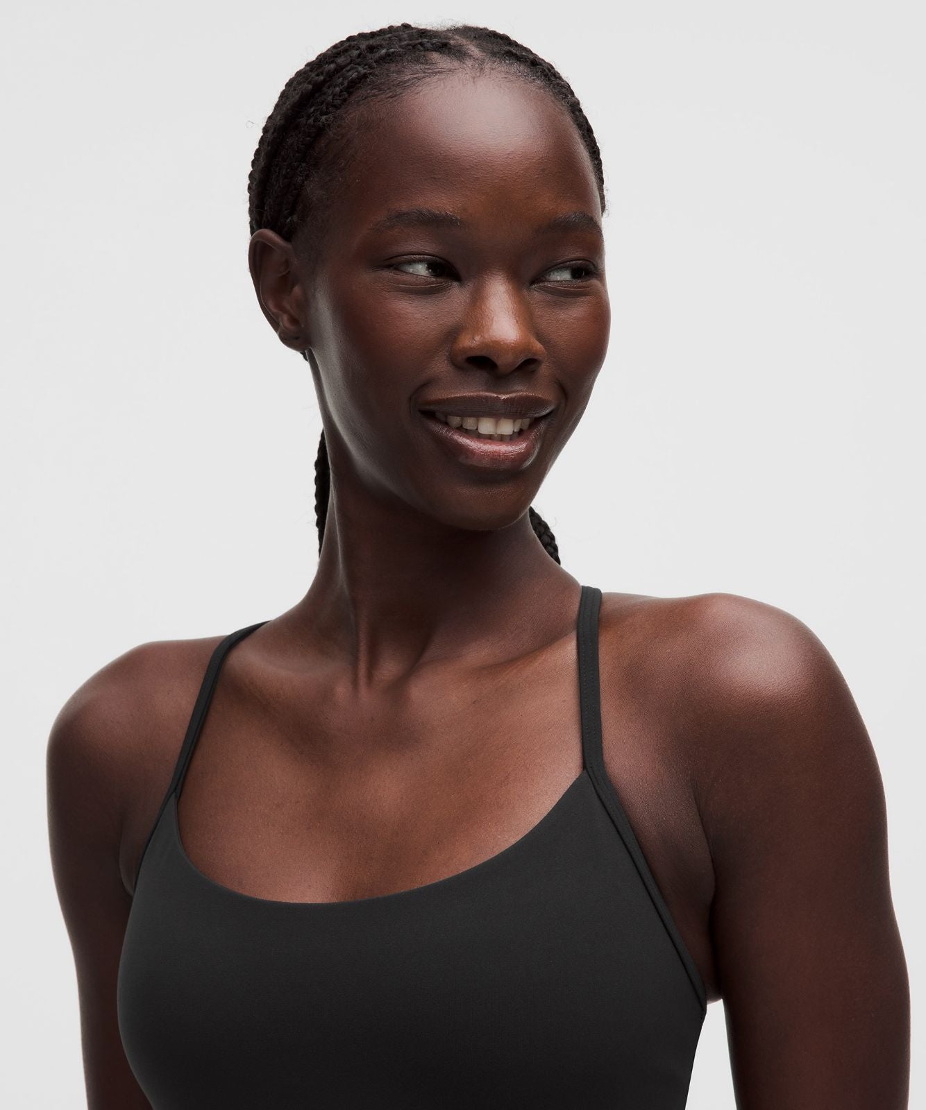 Flow Y Cropped Tank Top *Light Support, B/C Cup Black