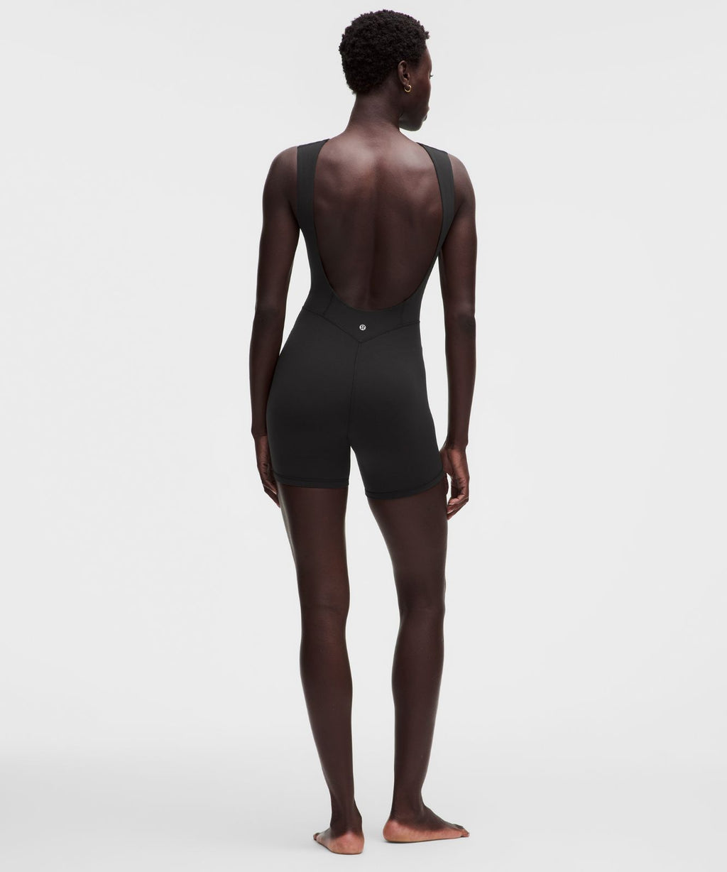 lululemon Align™ Scoopback Bodysuit 6" Black/Black