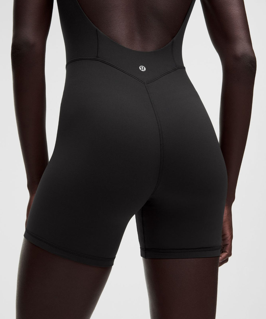 lululemon Align™ Scoopback Bodysuit 6" Black/Black