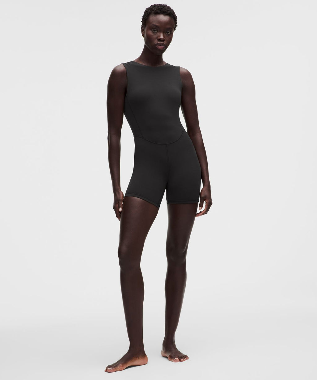 lululemon Align™ Scoopback Bodysuit 6" Black/Black