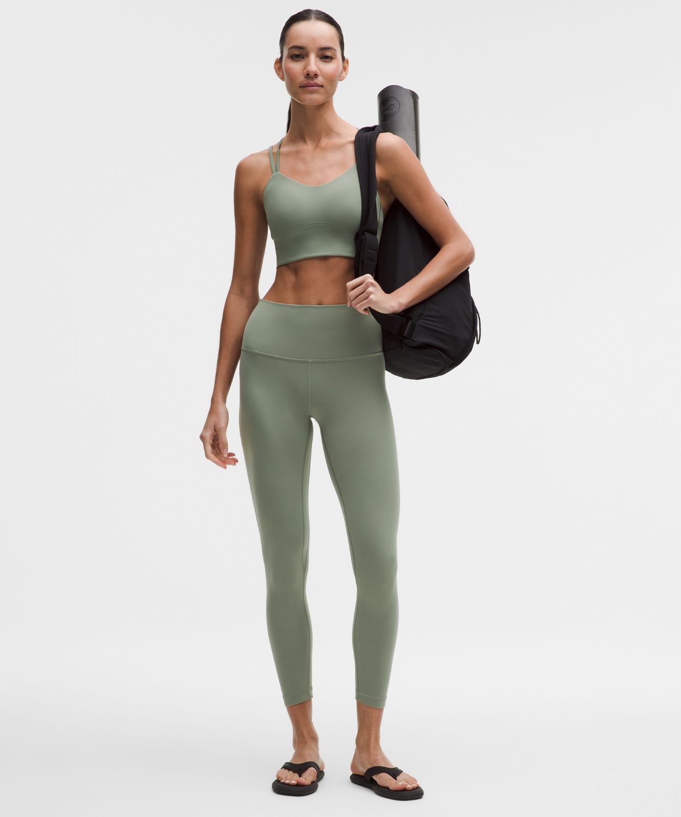 Like a Cloud Longline Bra *Light Support, B/C Cup Willow Leaf
