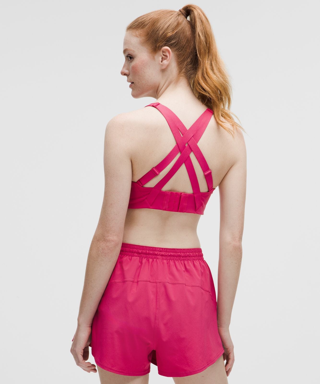 lululemon Energy Bra *High Support, B–G Cups Raspberry coulis