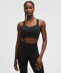 Like a Cloud Longline Bra *Light Support, D/DD Cup Black
