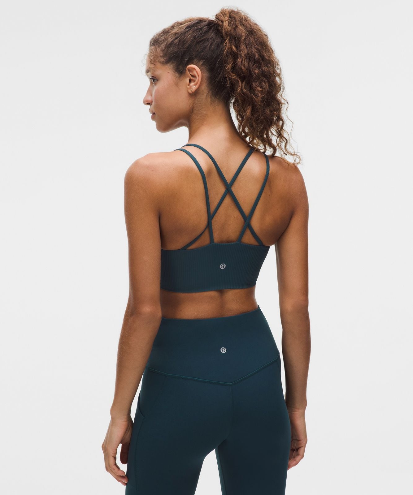 Like a Cloud Ribbed Longline Bra *Light Support, B/C Cup Indochine Blue
